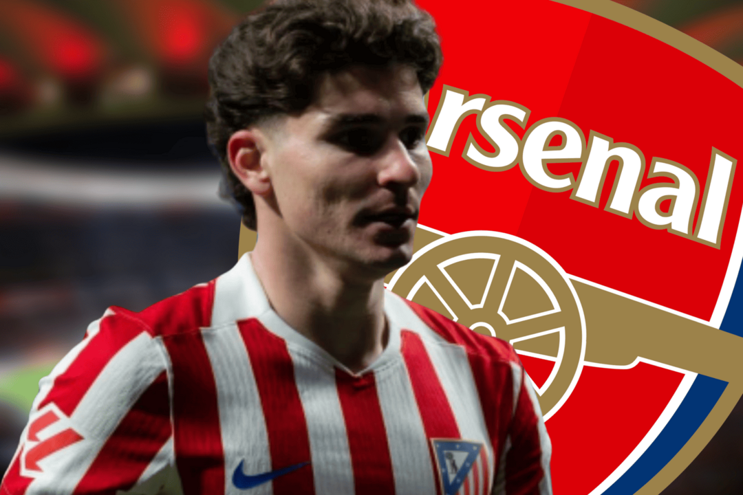 El Arsenal sigue pretendiendo a Juli&aacute;n Alvarez | Fuente (@Atleti, Canva)
