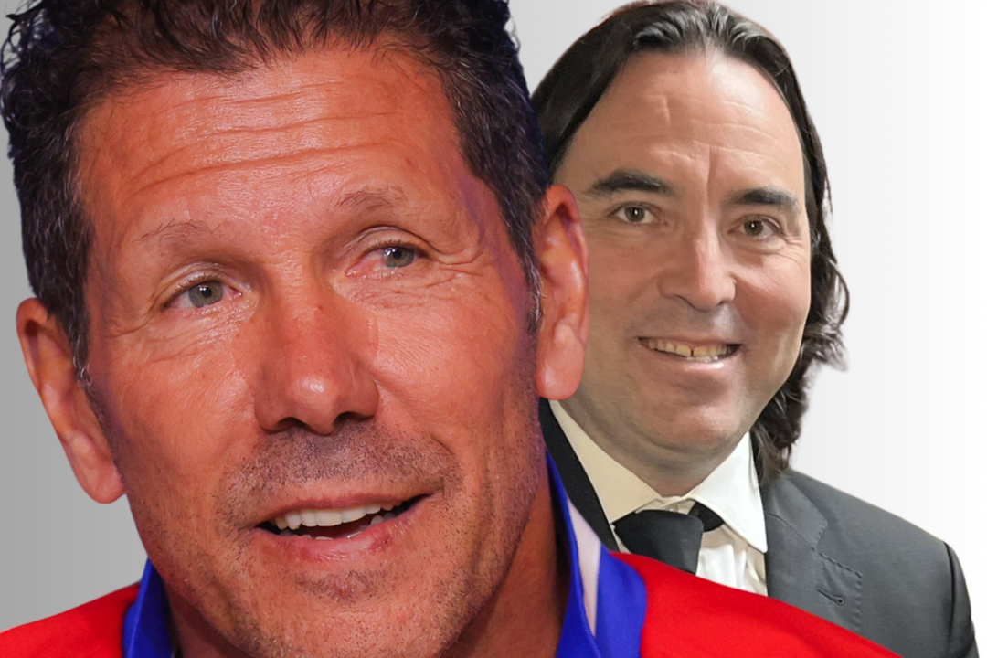 El presidente del Rayo Vallecano habl&oacute; sobre Simeone | Fuente: (@Atleti, @RayoVallecano y Canva)