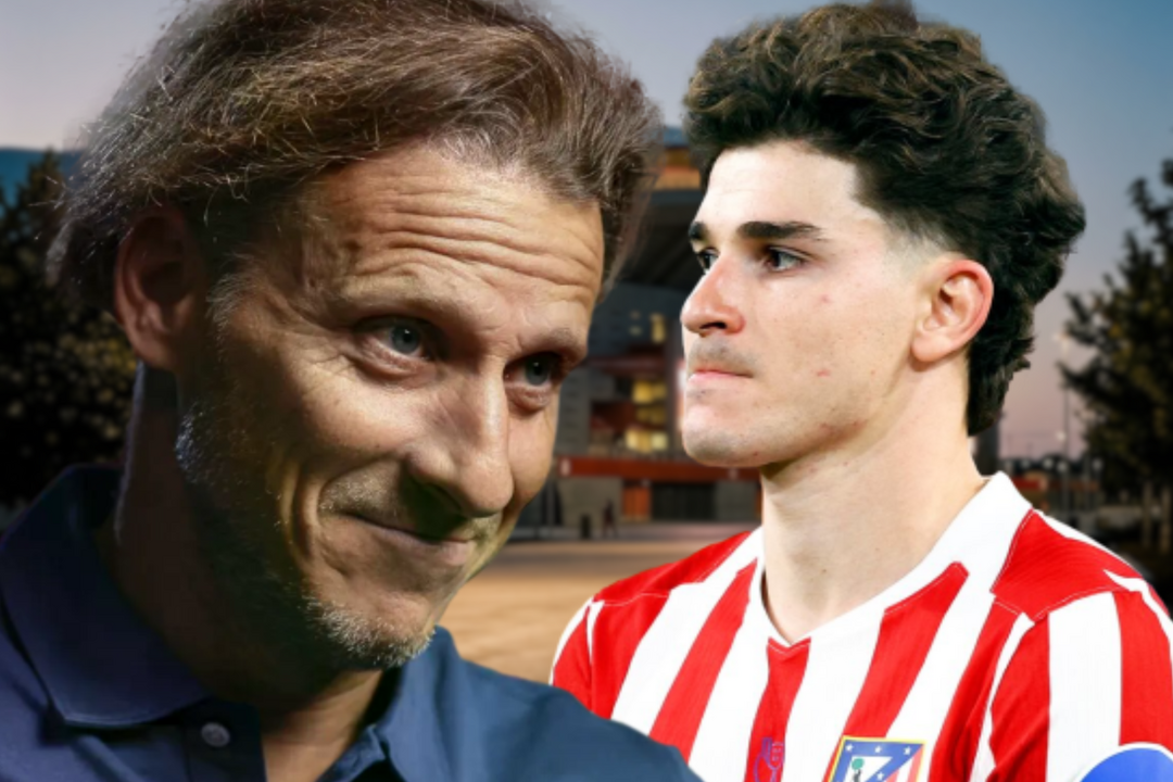 Diego Forl&aacute;n habla de Juli&aacute;n Alvarez | Fuente (Canva, @Atleti)