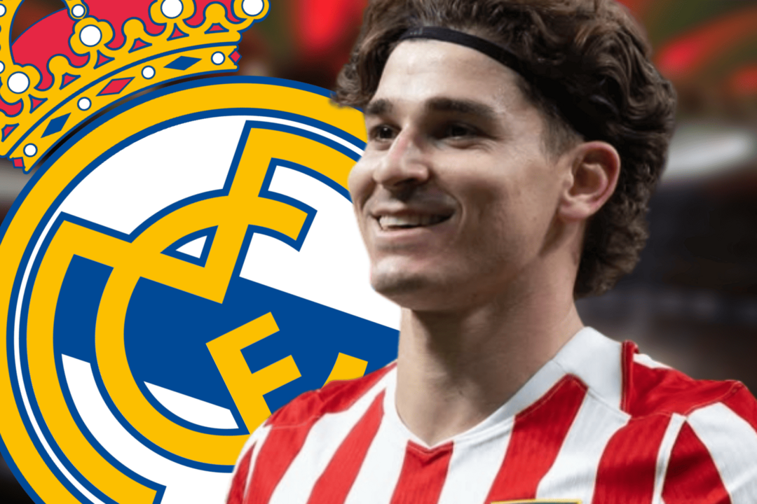 Indignaci&oacute;n por la oferta de 150 millones por Juli&aacute;n | Fuente (@Atleti, Canva, Real Madrid)