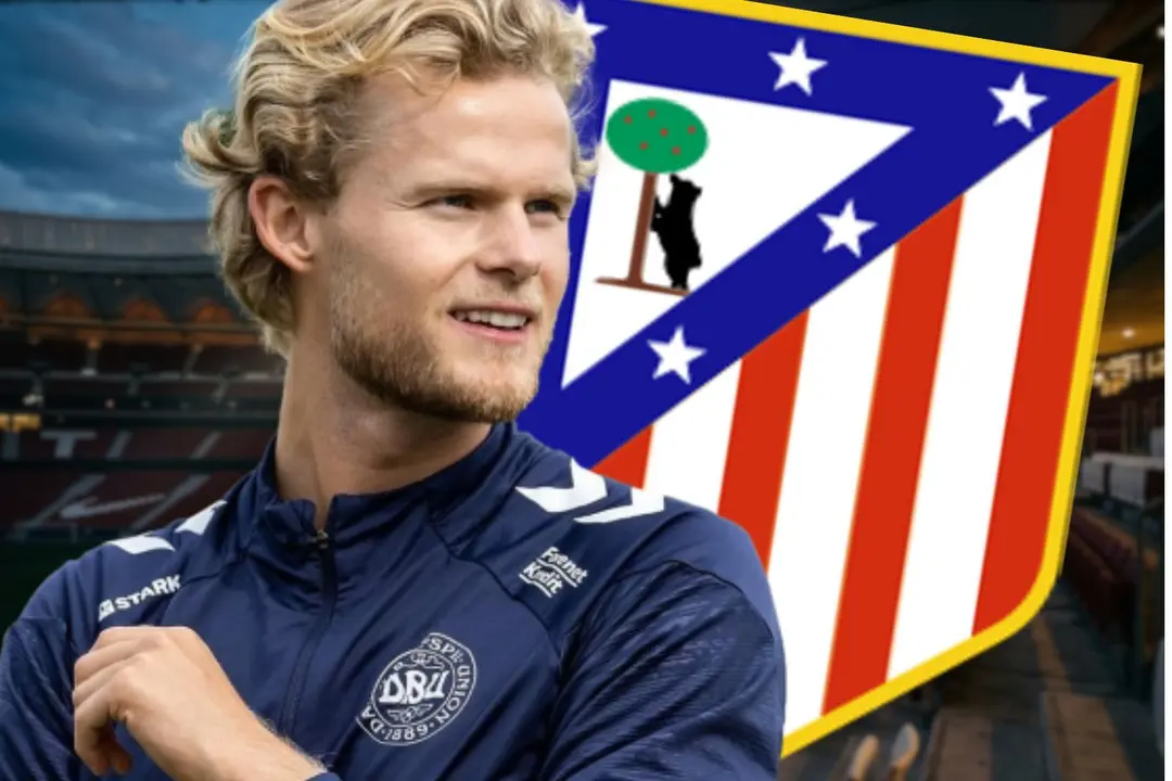 Anuncian un acuerdo entre Atl&eacute;tico y Hjulmand | Fuente (Canva, @mortenhjulmand)