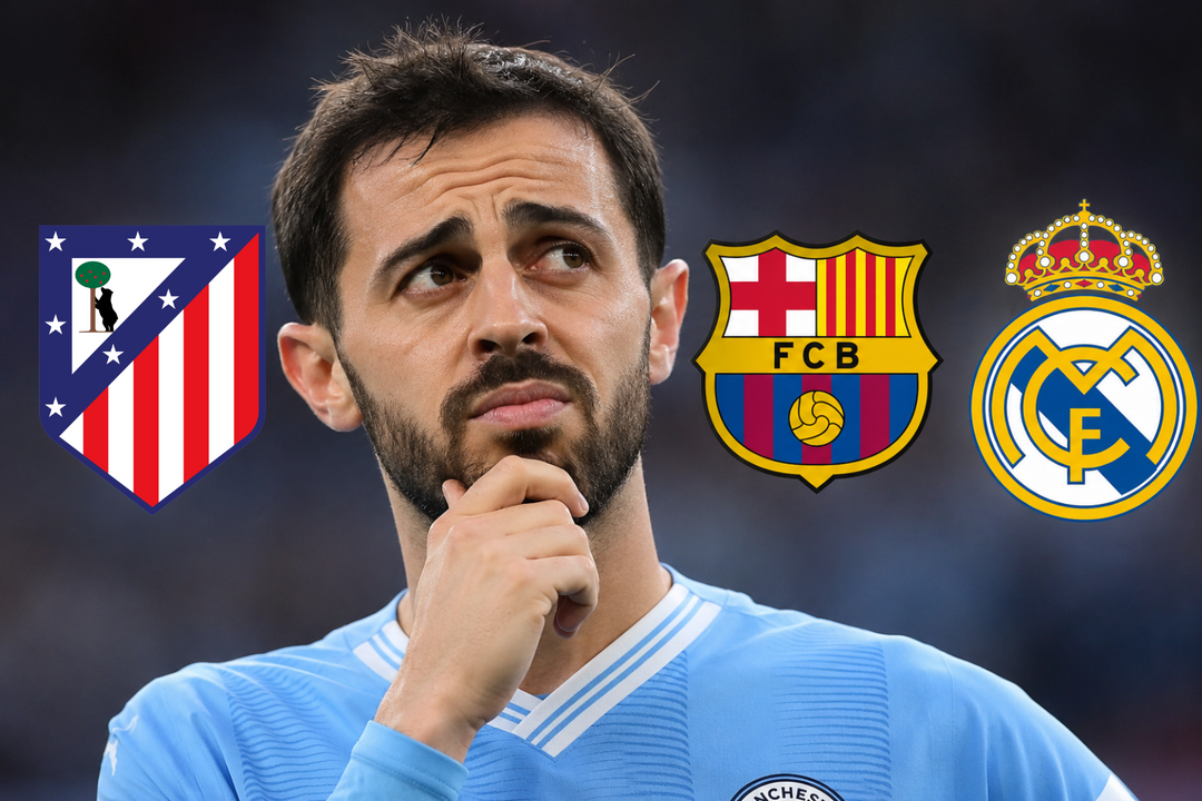 Bernardo Silva nunca tuvo un acuerdo cerrado con el Atl&eacute;tico de Madrid | Fuente: (Canva, Gemini)