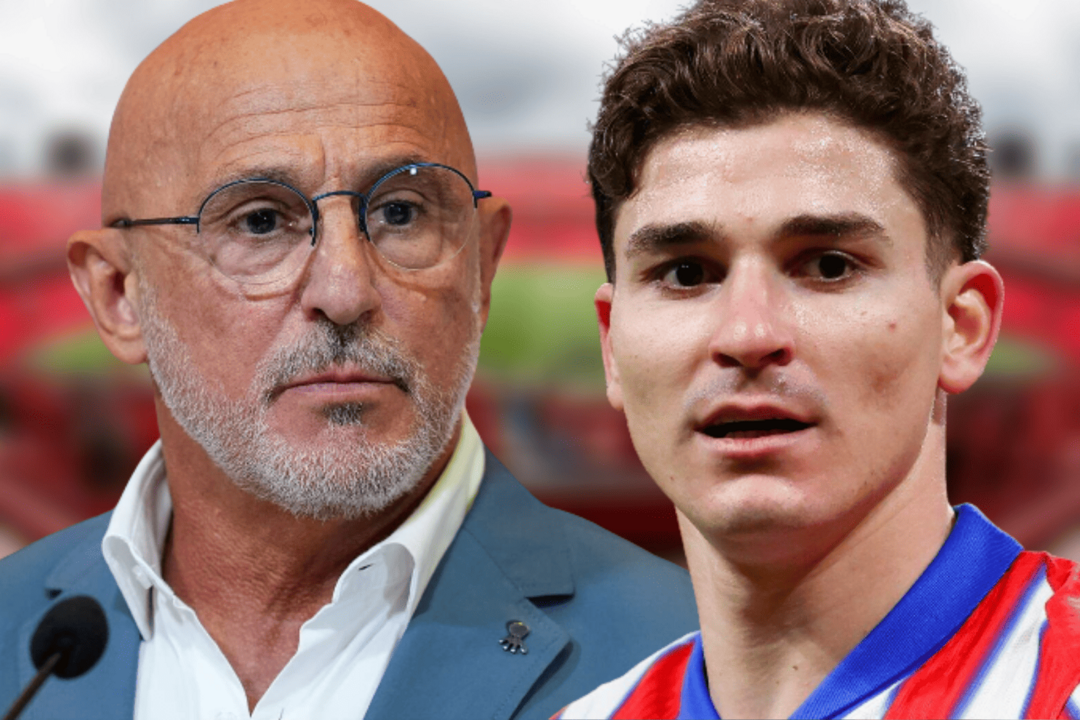 Luis de la Fuente elige a Juli&aacute;n como su mayor deseo | Fuente (@Atleti, RFEF, Canva)