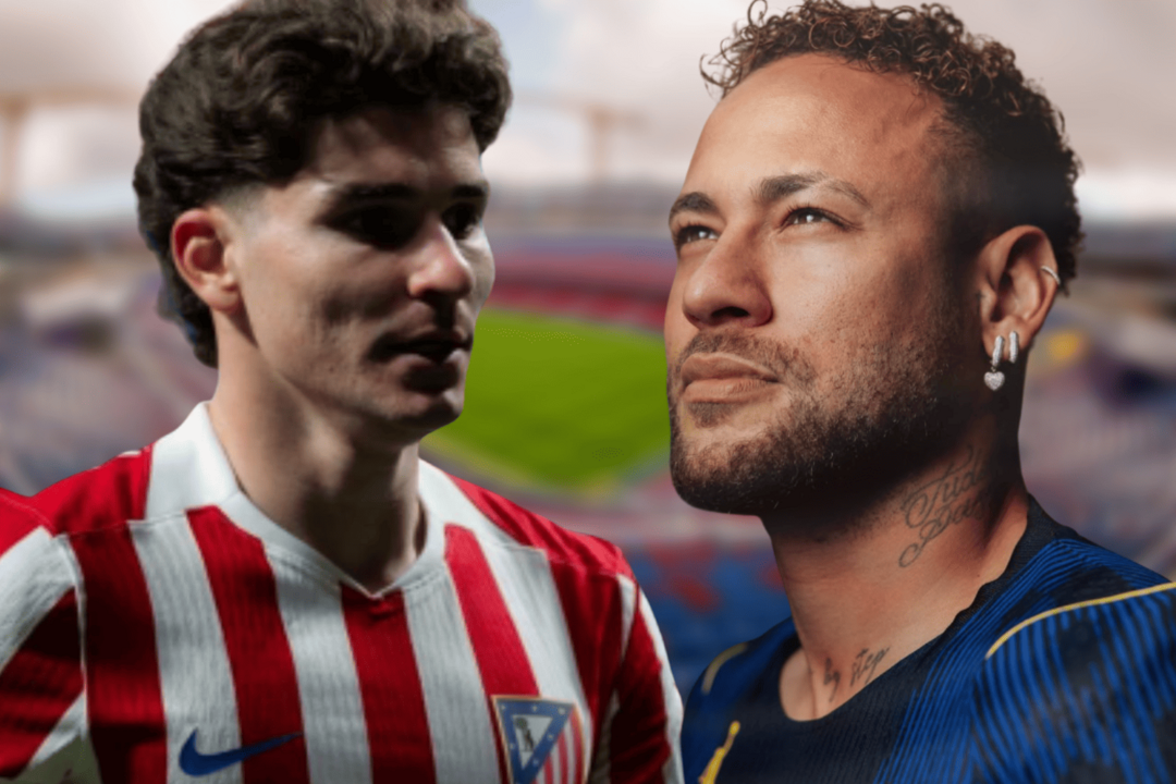 El precedente con Neymar que da la raz&oacute;n al Atl&eacute;tico | Fuente (@juliaanalvarez, @neymarjr, Canva)