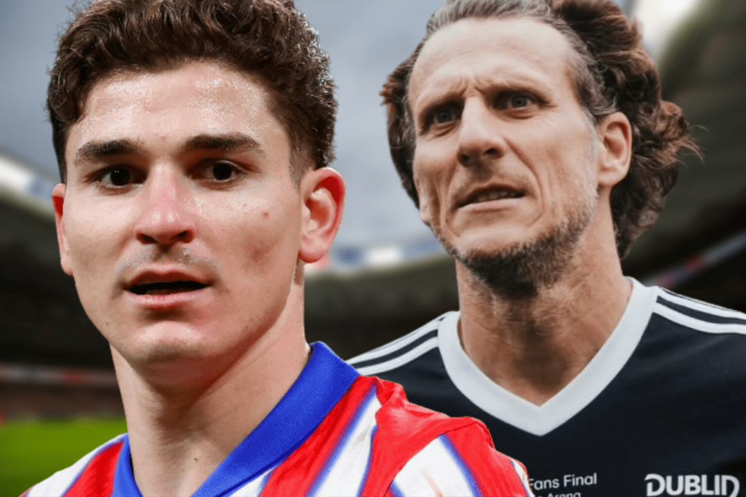 Diego Forl&aacute;n habla de las declaraciones de Juli&aacute;n Alvarez | Fuente (@diegoforlancorazo, @Atleti, Canva)