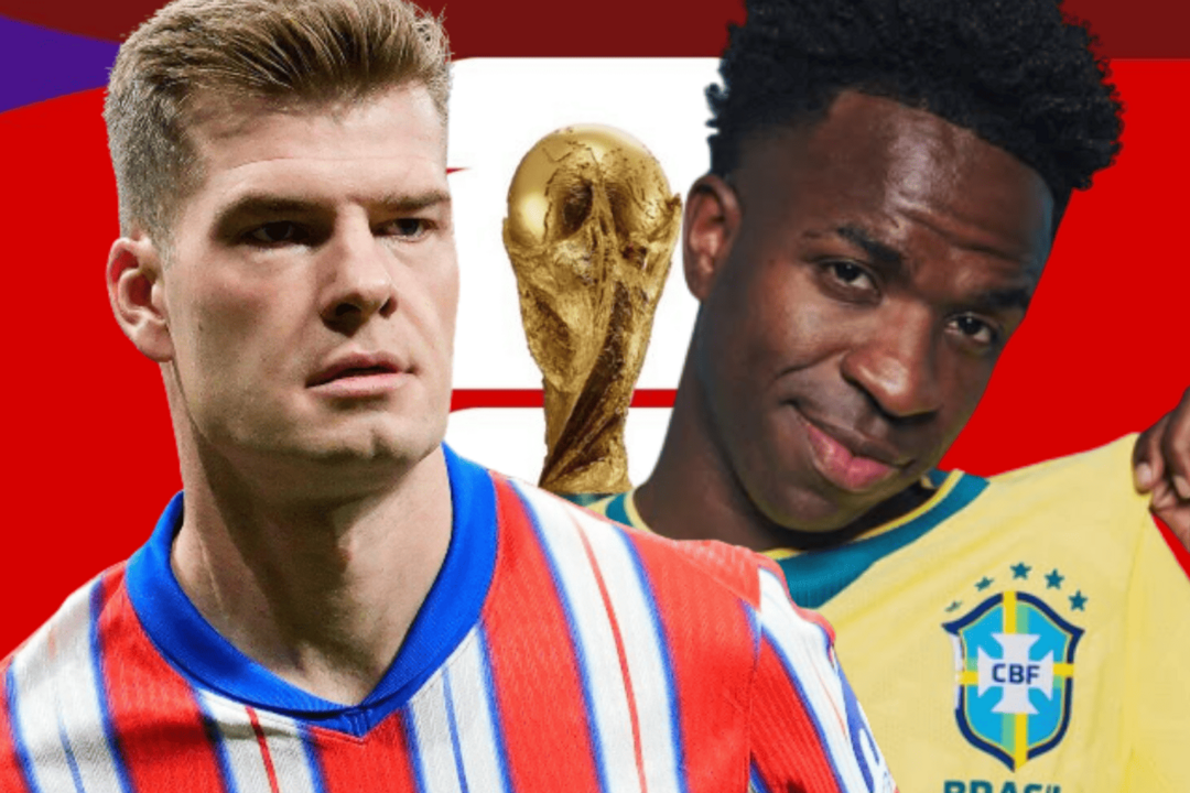 Sorloth se ver&aacute; las caras con Vinicius en el Mundial | Fuente (@vinijr, @Atleti, Canva)