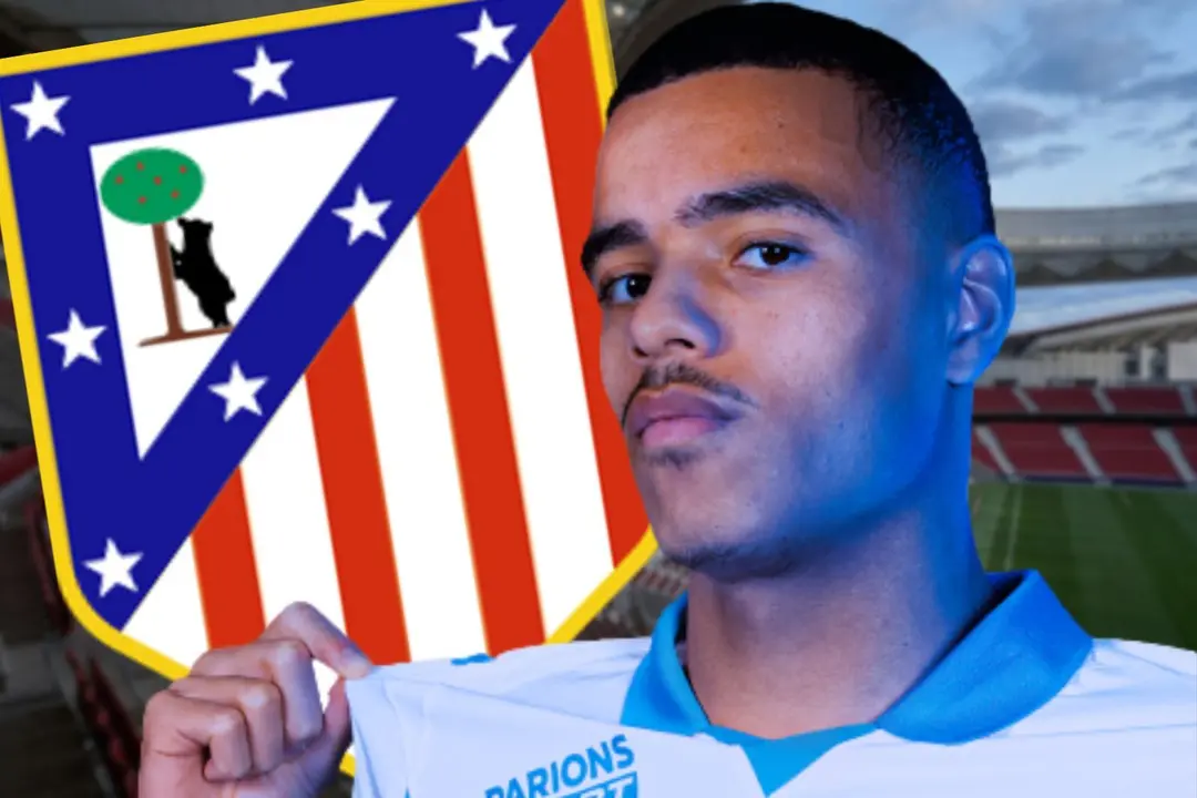Mason Greenwood aparece en la &oacute;rbita del Atl&eacute;tico | Fuente (Canva, @OM_Officiel)