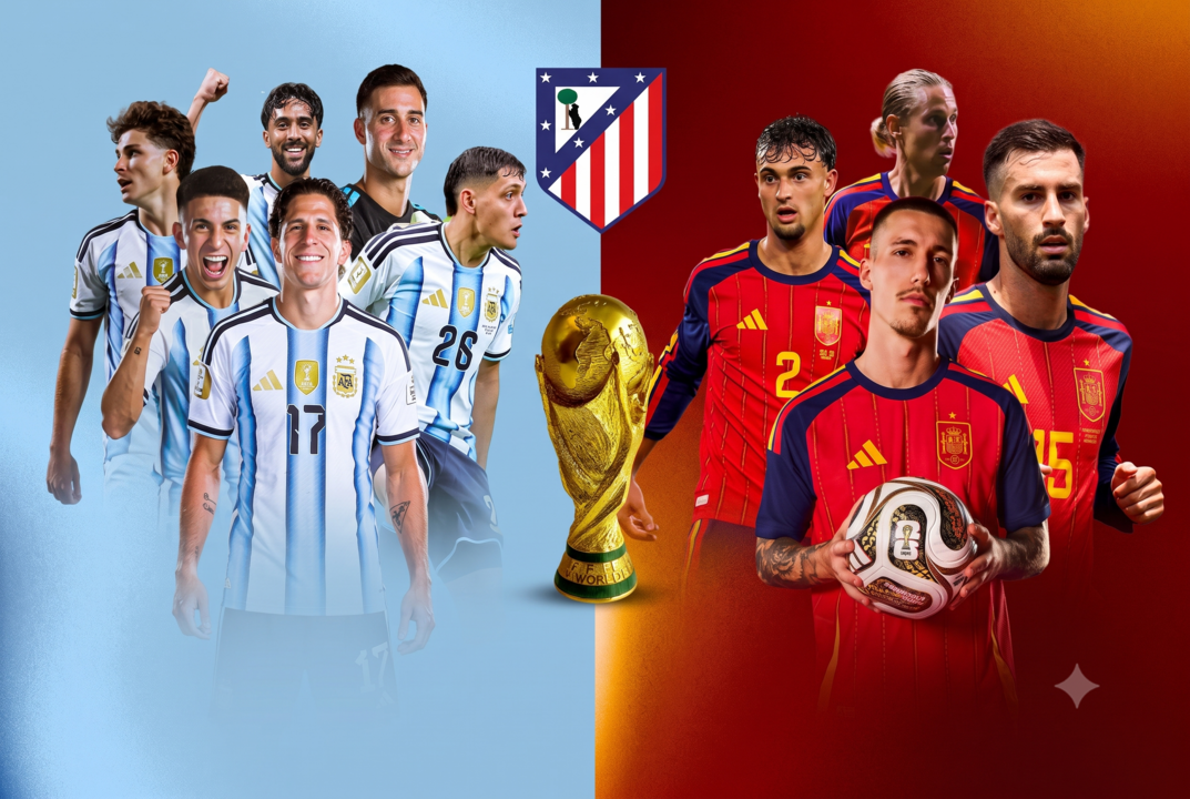 Diez jugadores del Atl&eacute;tico de Madrid en la Final del Mundial | 
Fuente Atleti + Gemini