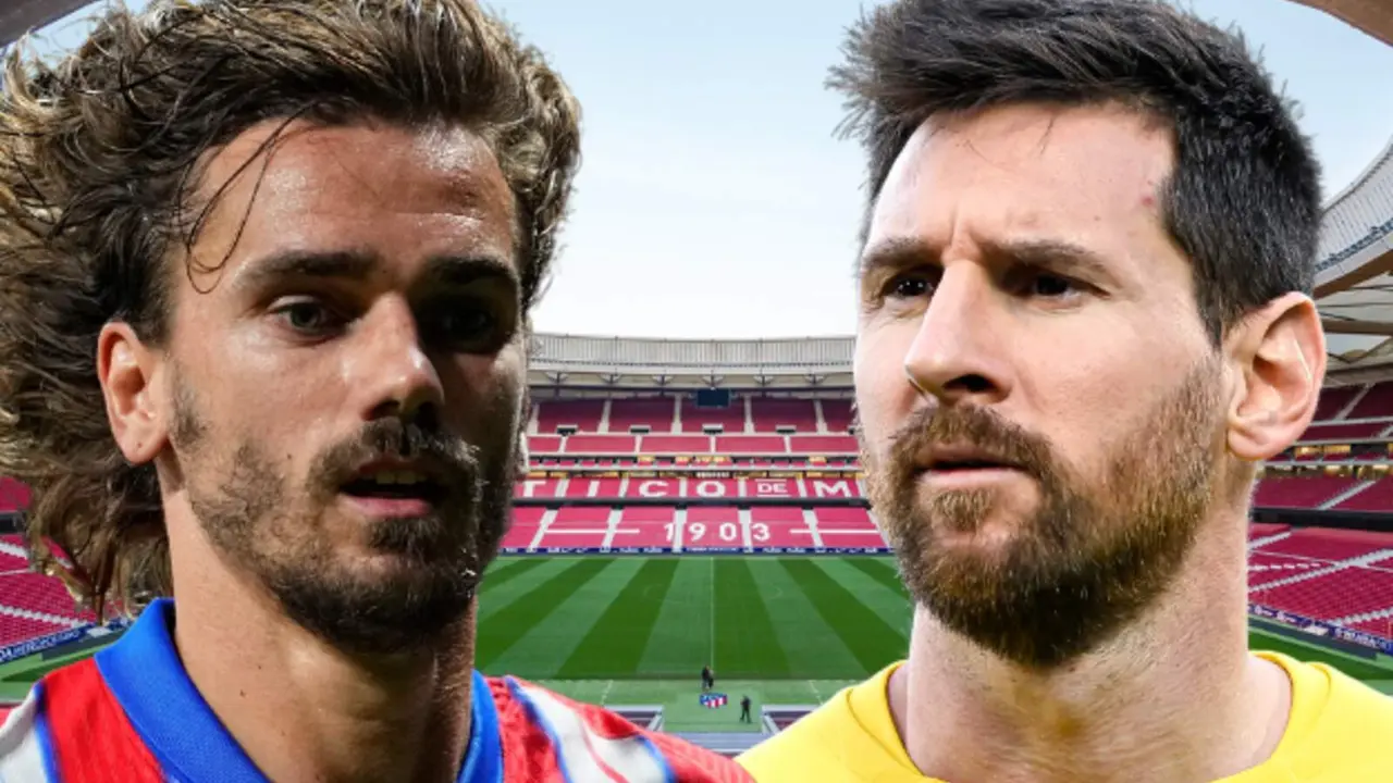 Reencuentro entre Griezmann y Messi