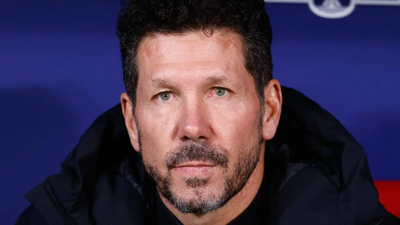 Simeone en un partido