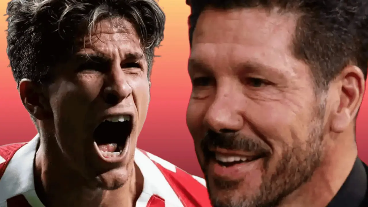 Giuliano recorre el camino de su padre en 1998 | Fuente (@Atleti, Canva)