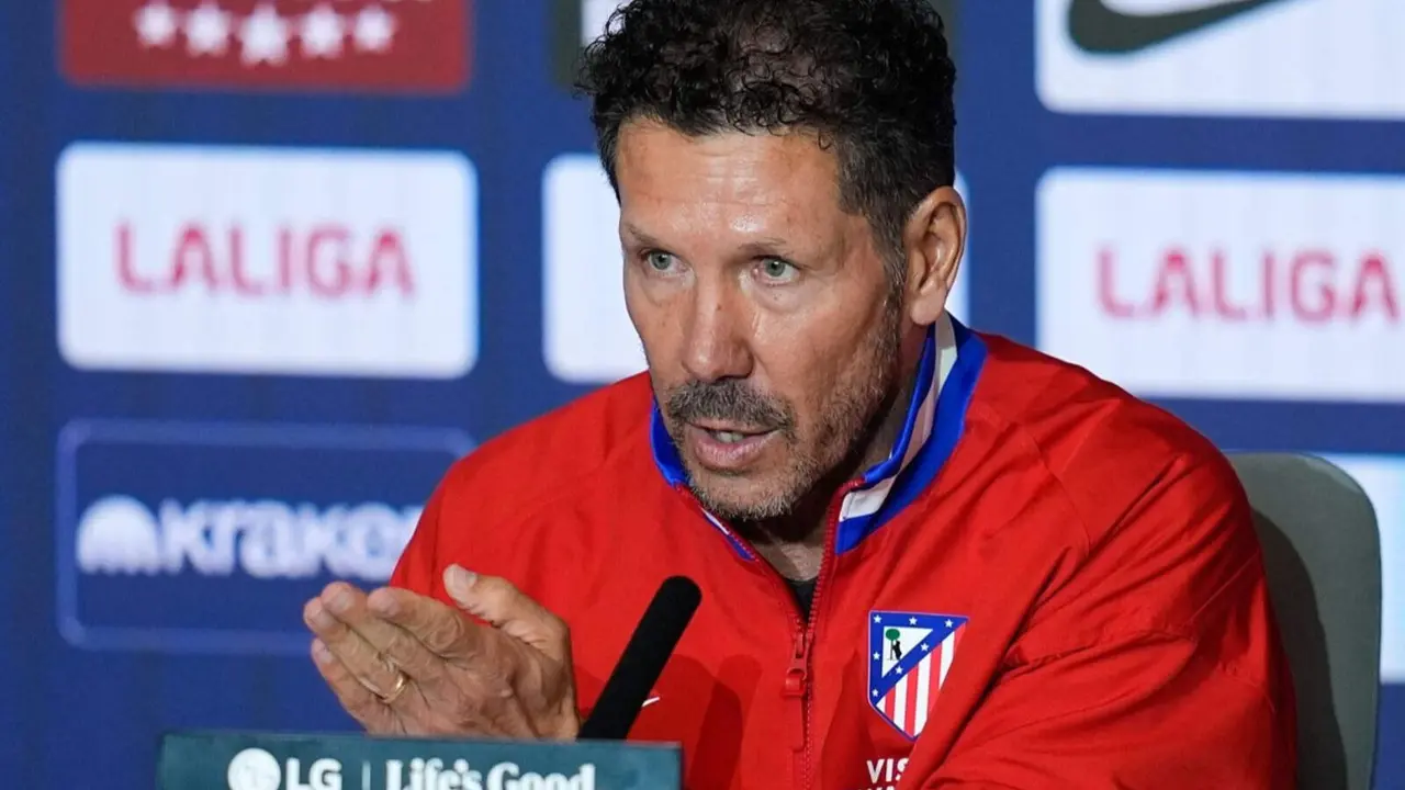 Diego Pablo Simeone en rueda de prensa