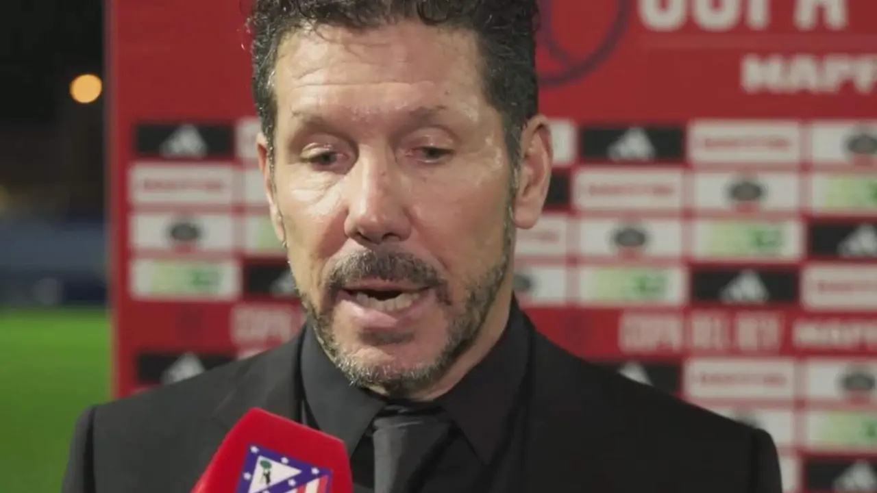 Simeone hablando para el club