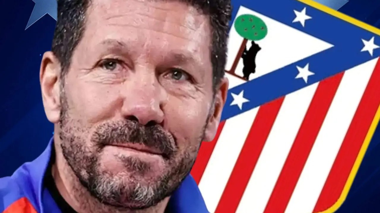 Simeone sonriente | Fuente: (Canva Pro , Atl&eacute;tico de Madrid)