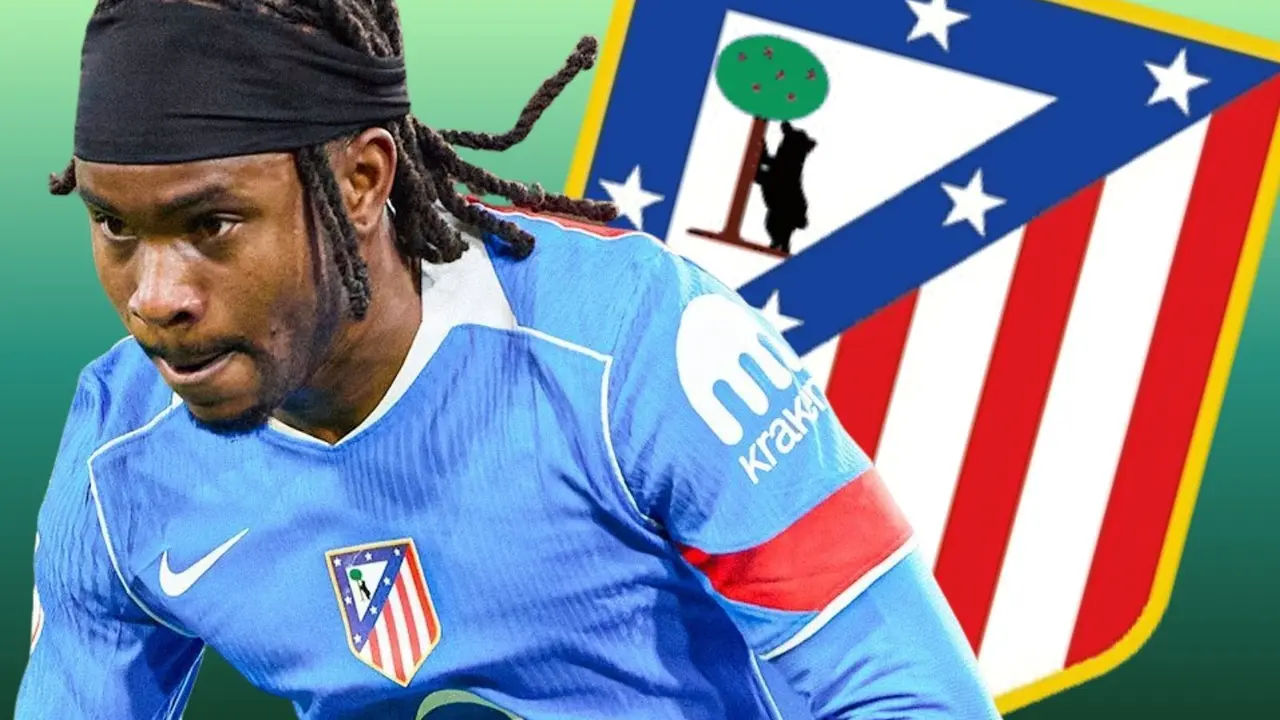 Lookman celebra su tanto (Fuente: @Atleti)