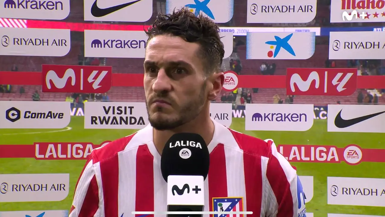 Koke hizo autocr&iacute;tica | Fuente (Movistar)