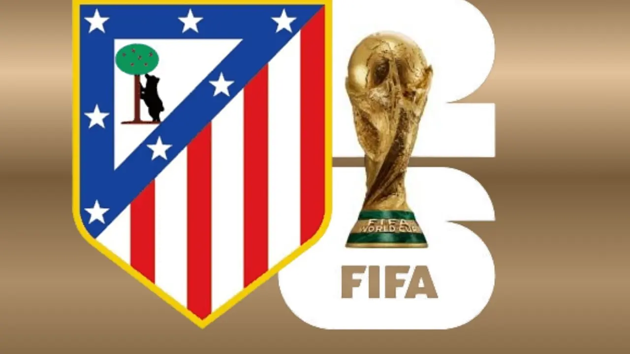 El escudo rojiblanco con el Mundial de 2026 | (Fuente @Canva)