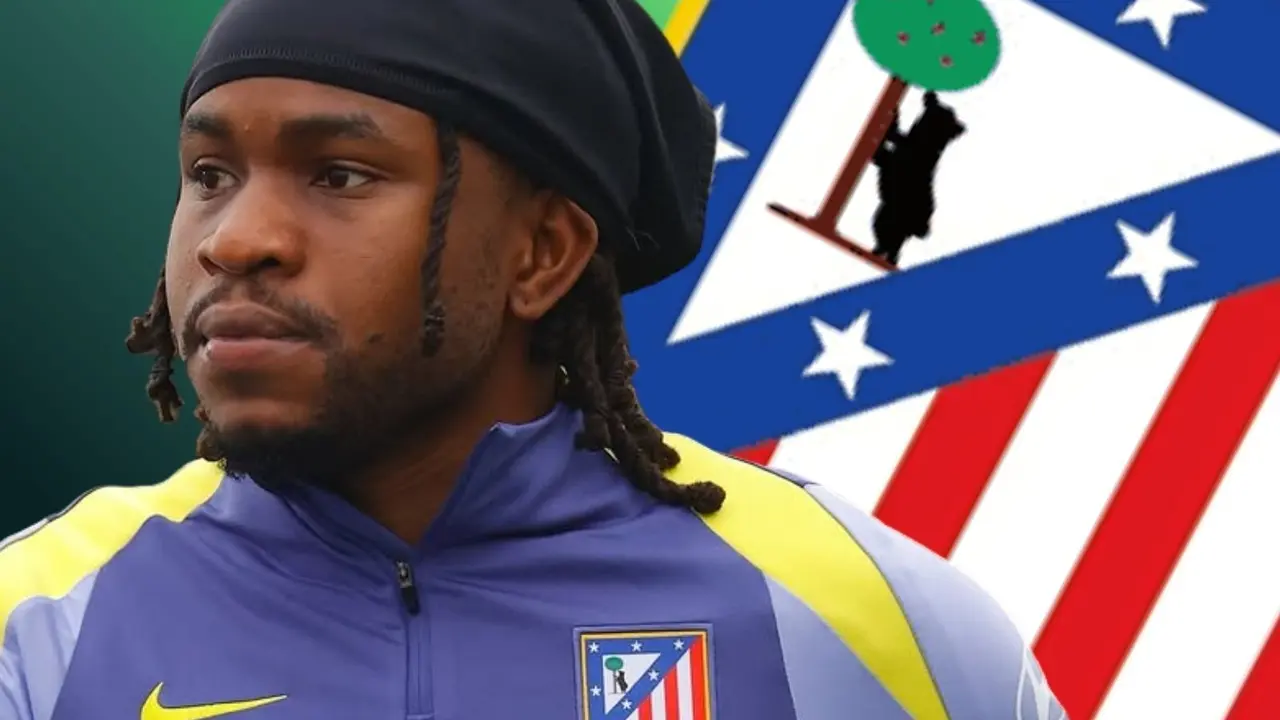 Lookman con el Atl&eacute;tico | Fuente (@Atleti y Canva)