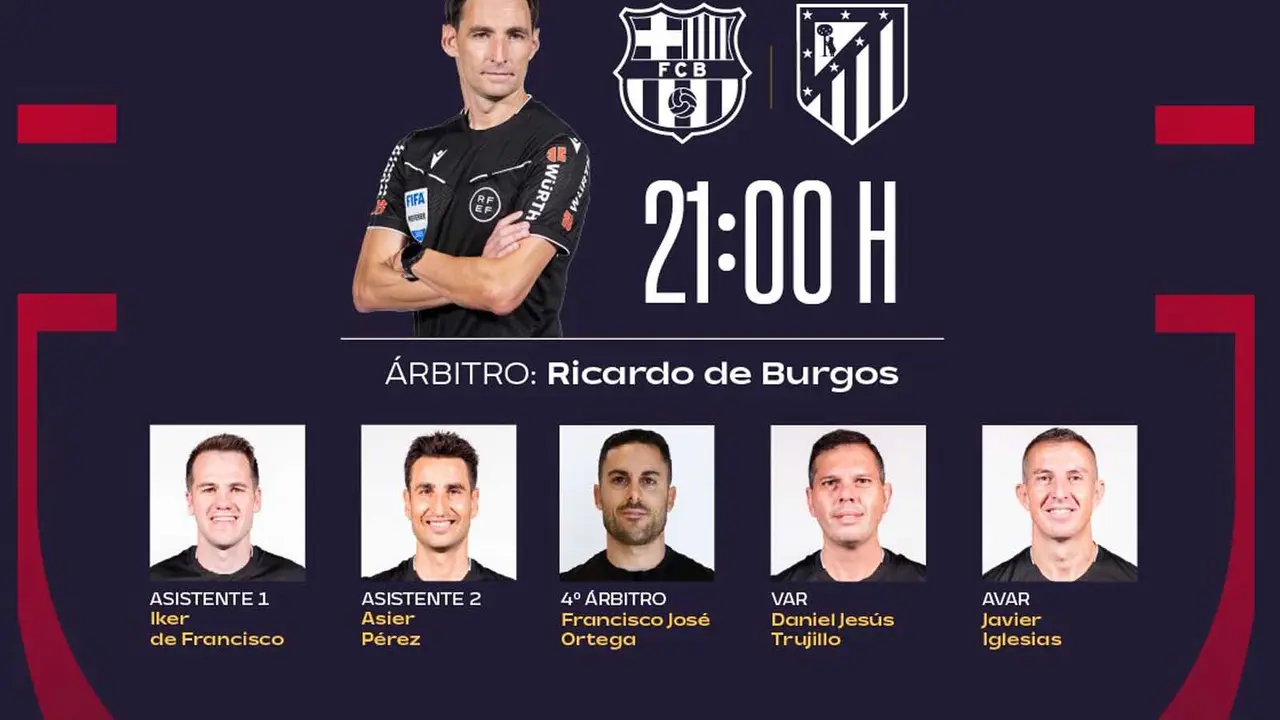 Ricardo de Burgos es el &aacute;rbitro designado para el partido de Copa del Rey