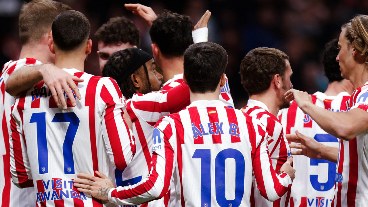 El Atl&eacute;tico celebrando | Fuente (@Atleti)