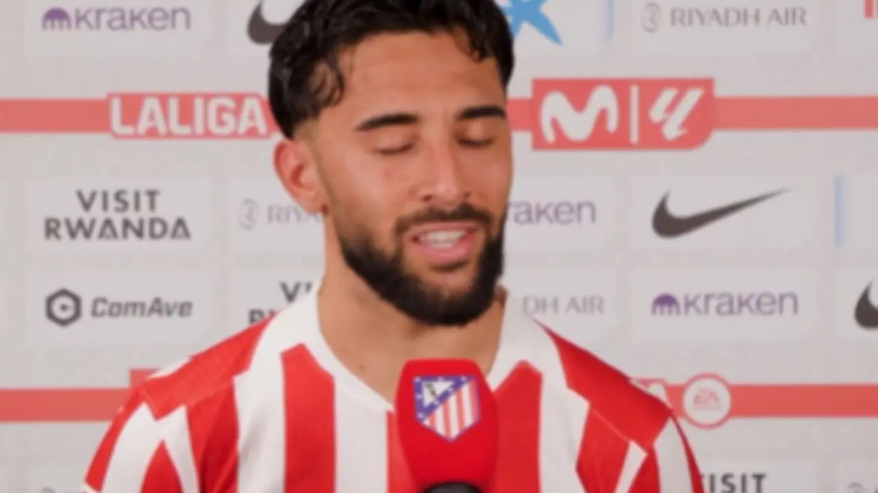 Nico, feliz tras su doblete. | Fuente: (@Atleti)