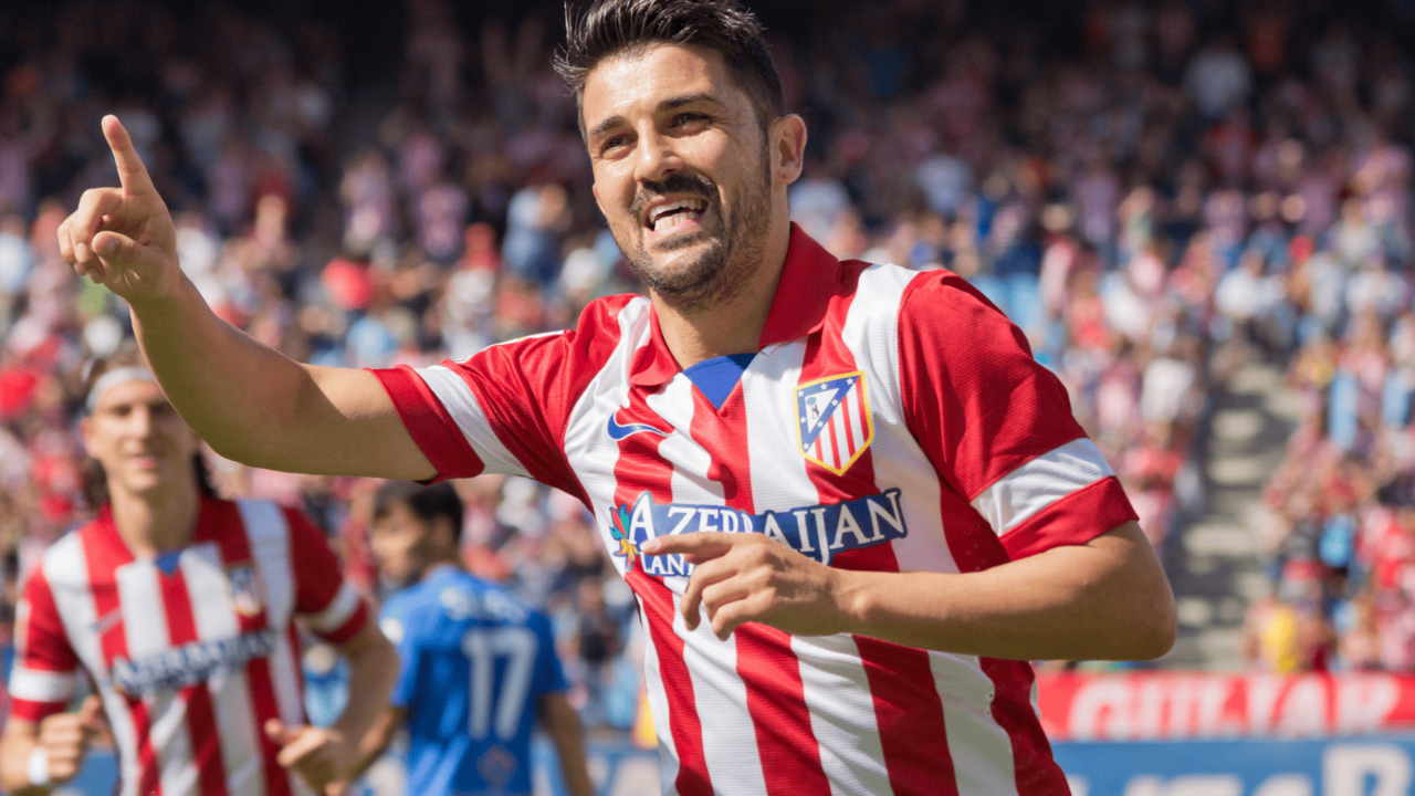 David Villa en su etapa como rojiblanco | Fuente (Biquipedia)