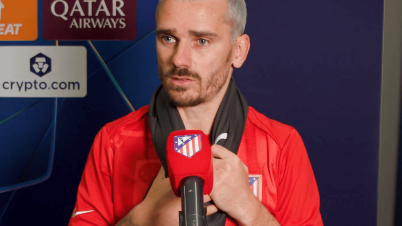Griezmann habl&oacute; tras el partido | Fuente (@Atleti)