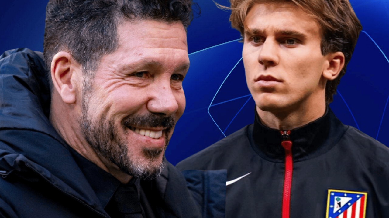 Simeone ya tiene a su recambio | Fuente (@Atleti, @pablobarrios, UEFA, Canva)