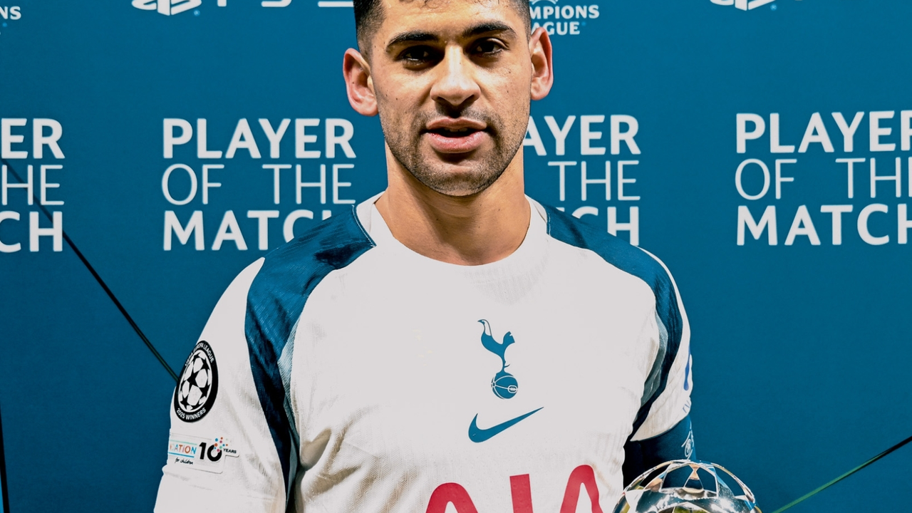 El "Cuti" tras ser nombrado hombre del partido en Champions | Fuente: (@spursofficial)