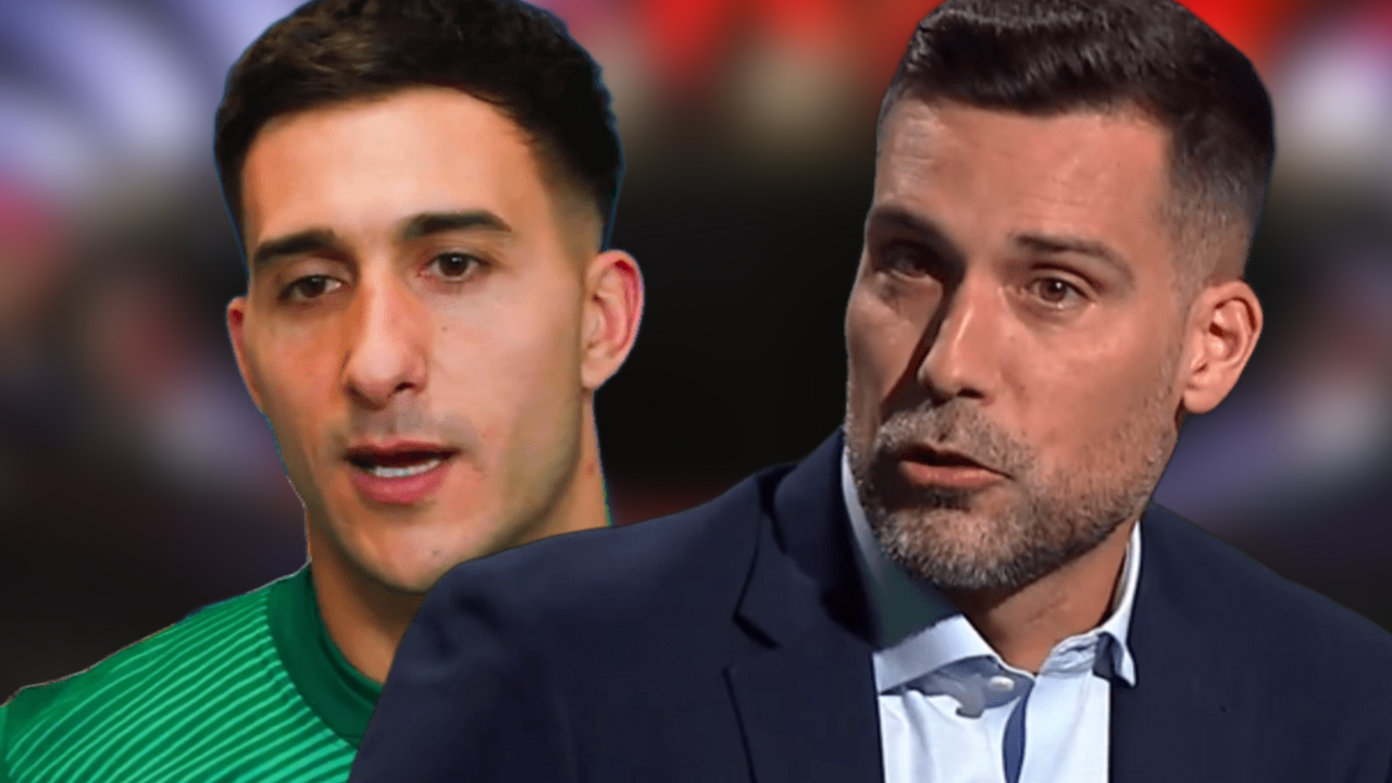 Moy&aacute; se rinde a Musso | Fuente (@MPlusDeportes, @Atleti y Canva)