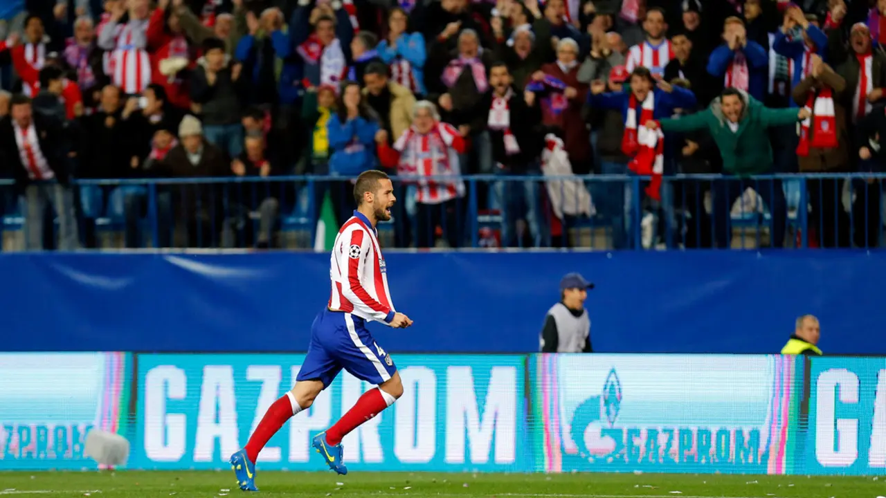 Mario Su&aacute;rez en uno de sus &uacute;ltimos partidos de rojiblanco | Fuente Atleti