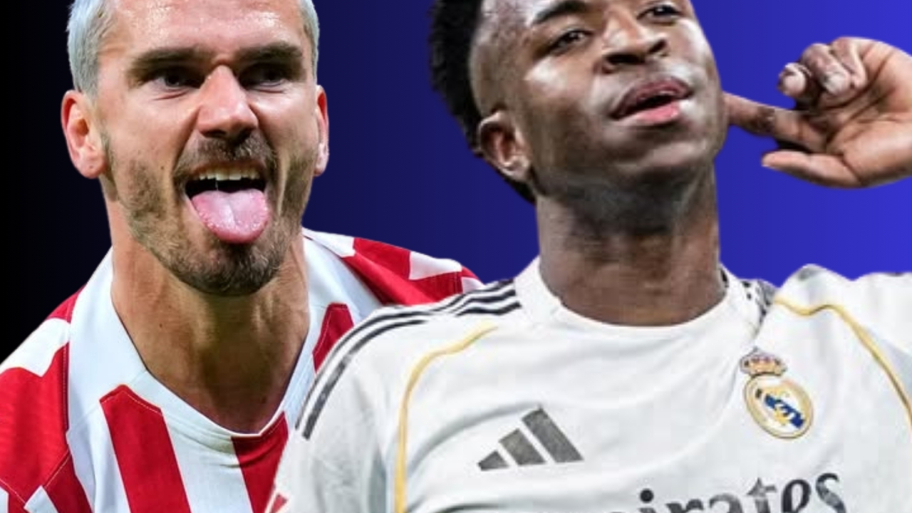 El 7 del Real Madrid  se deshizo en elogios al franc&eacute;s | Fuente: (@antogriezmann, @vinijr y Canva)