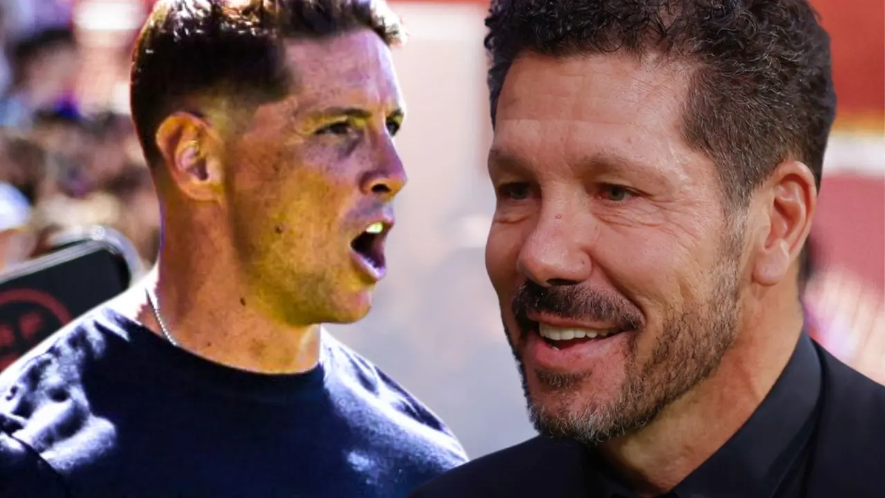 Fernando Torres y Diego Simeone | Fuente: @Atleti