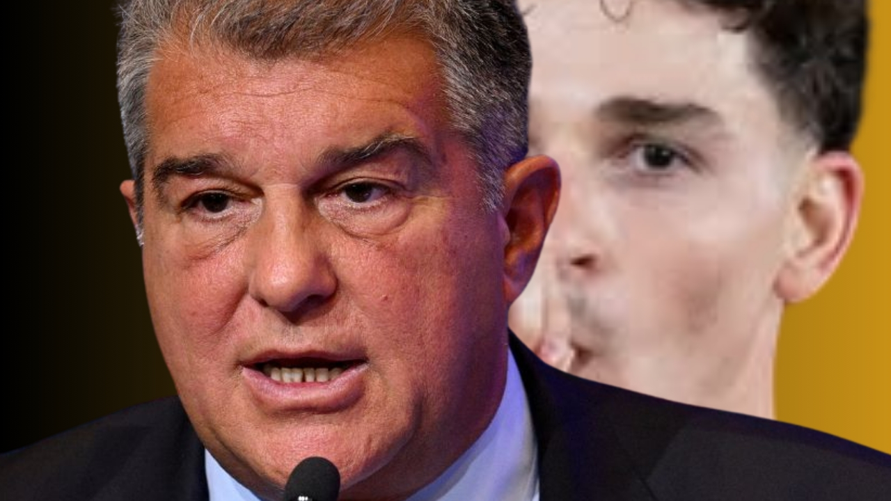 Laporta quiere pescar en el Atl&eacute;tico | Fuente: (@juliaanalvarez, @FCBarcelona y Canva)