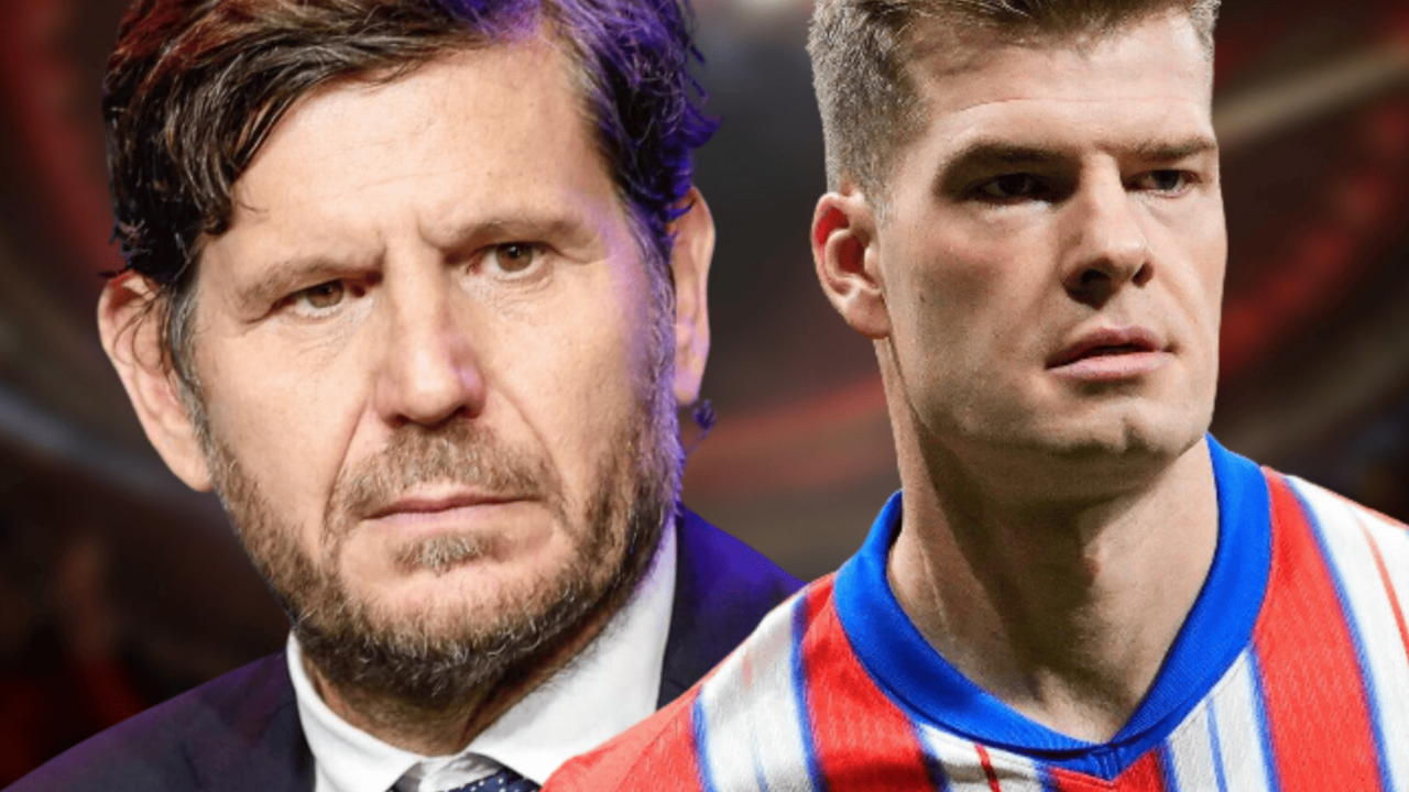 Mateu Alemany habl&oacute; sobre Sorloth | Fuente (@Atleti, Canva)