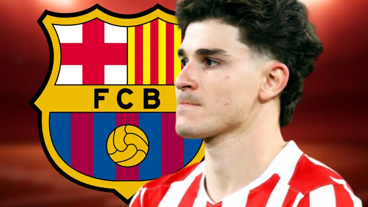 El futuro de Juli&aacute;n no ser&aacute; en Barcelona | Fuente (Canva, @Atleti)