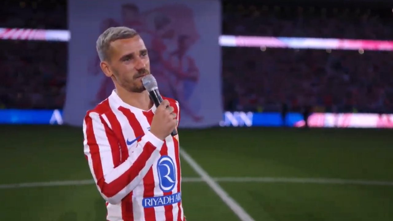 Griezmann, en su acto de despedida del Metropolitano | Fuente: (@Atleti)