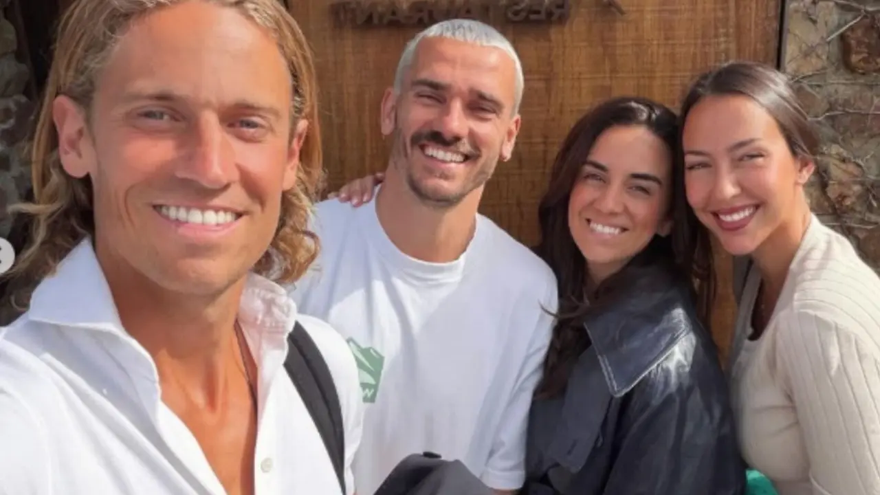 Marcos Llorente y Antoine Griezmann con sus parejas | Fuente (Instagram)