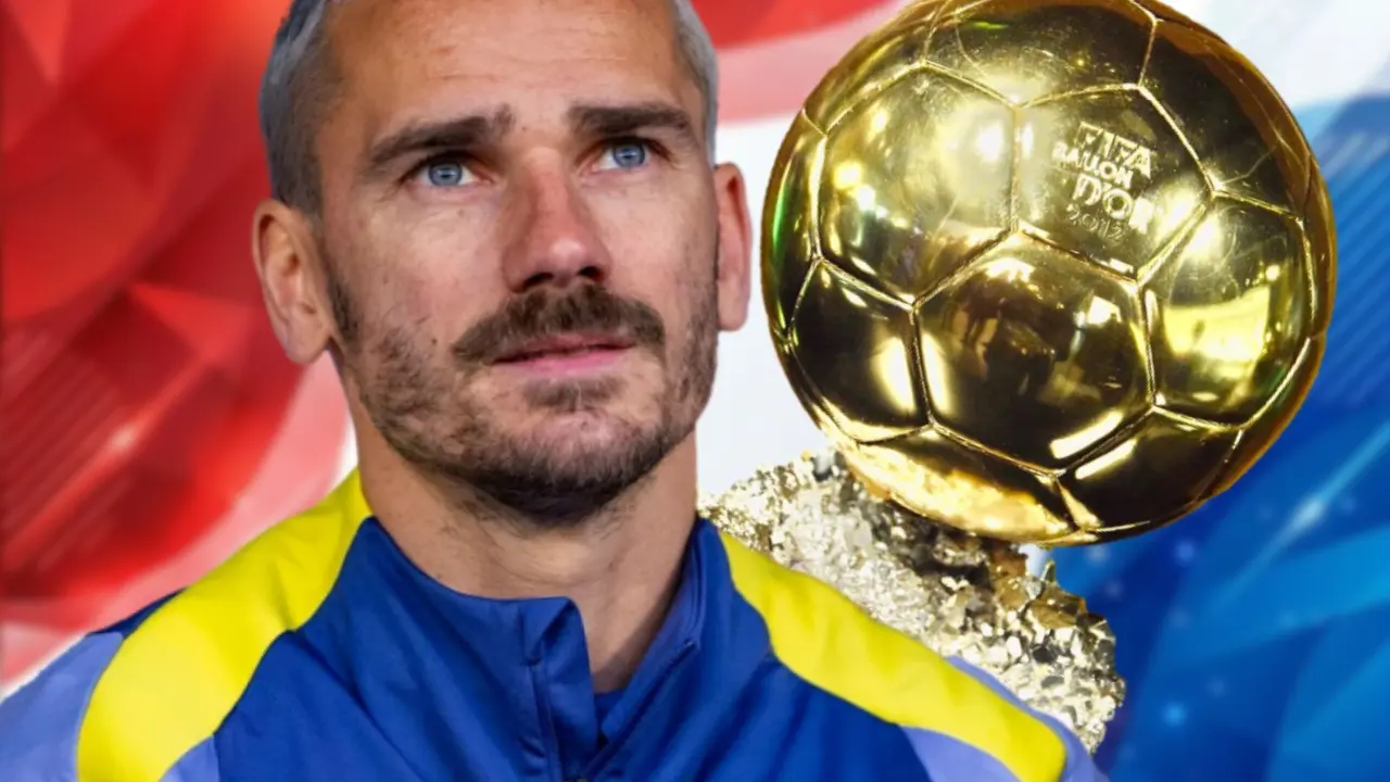 El podio in&eacute;dito de Antoine Griezmann | Fuente (Canva, @Atleti)