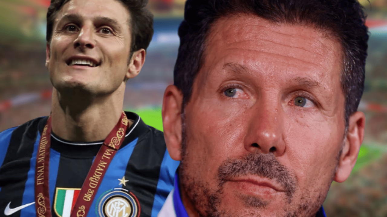 Las palabras de Zanetti sobre el Cholo | Fuente (@Atleti, Wikipedia, Canva)