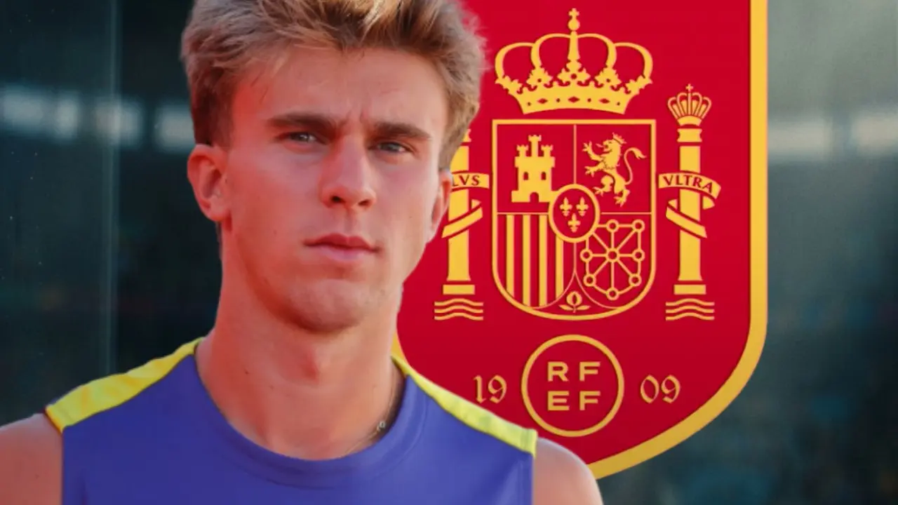 Adi&oacute;s al Mundial para Pablo Barrios | Fuente (Canva, @Atleti)