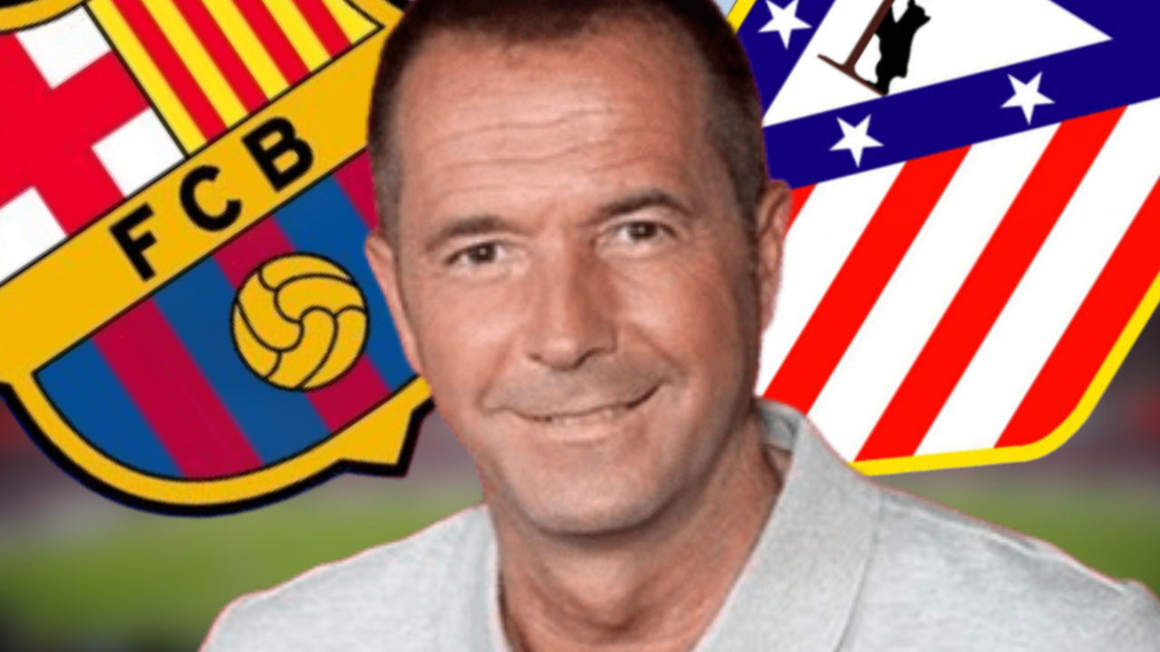 Manu Carre&ntilde;o critica al Barcelona | Fuente (@Atleti, @FCBarcelona y Canva)