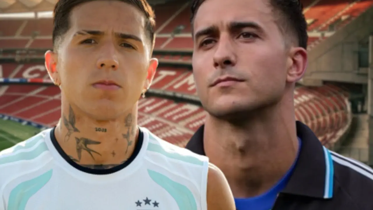 El apodo de Enzo Fern&aacute;ndez a Juan Musso | Fuente (Canva, @enzojfernandez, @juanmusso)