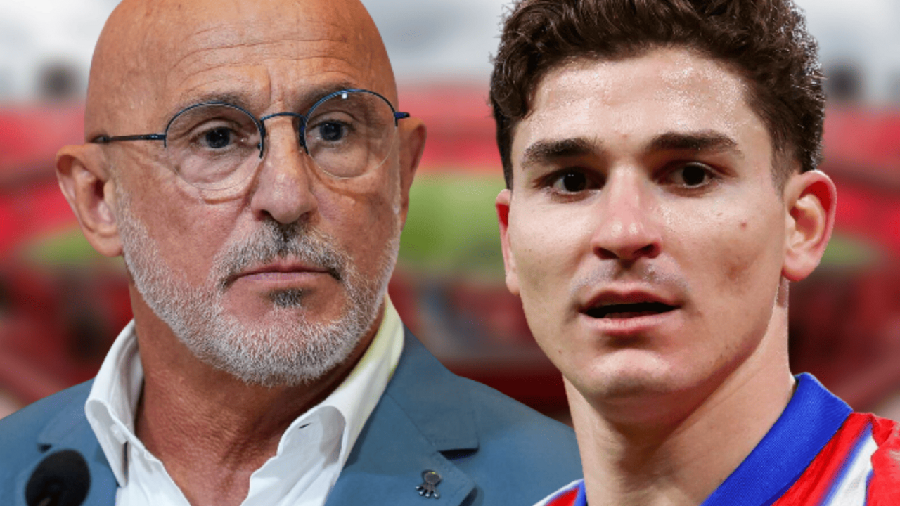 Luis de la Fuente elige a Juli&aacute;n como su mayor deseo | Fuente (@Atleti, RFEF, Canva)