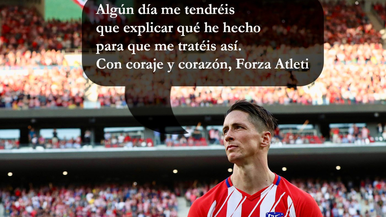 El Emotivo mensaje de Fernando Torres | Fuente @Torres
