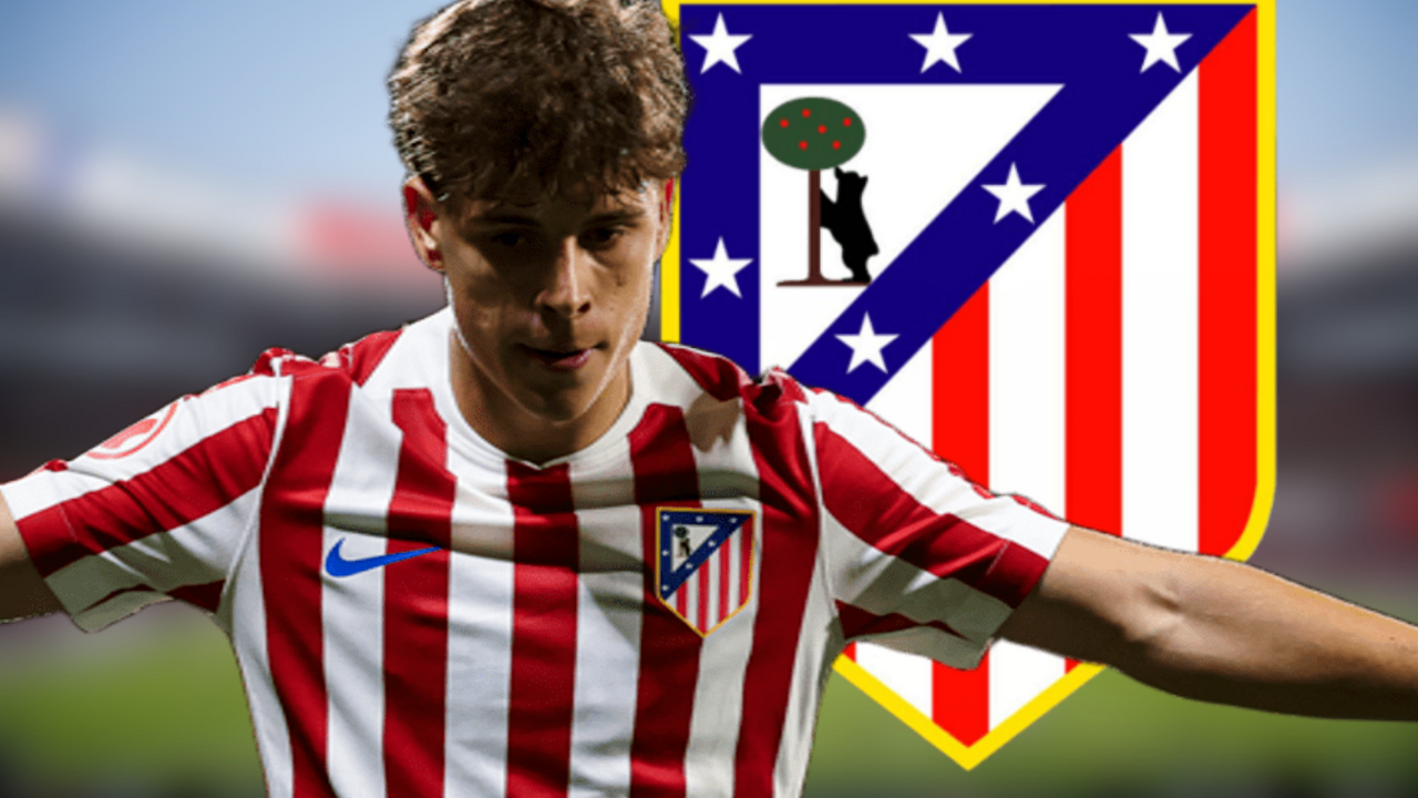 Jano Monserrate se despide del Atl&eacute;tico  Fuente (@AtletiAcademia y Canva)