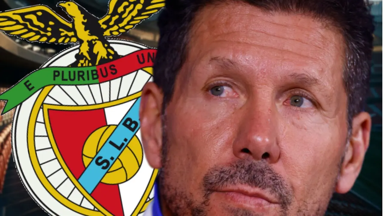 El Benfica quiere pescar en el Atl&eacute;tico | Fuente (Canva, @Atleti)