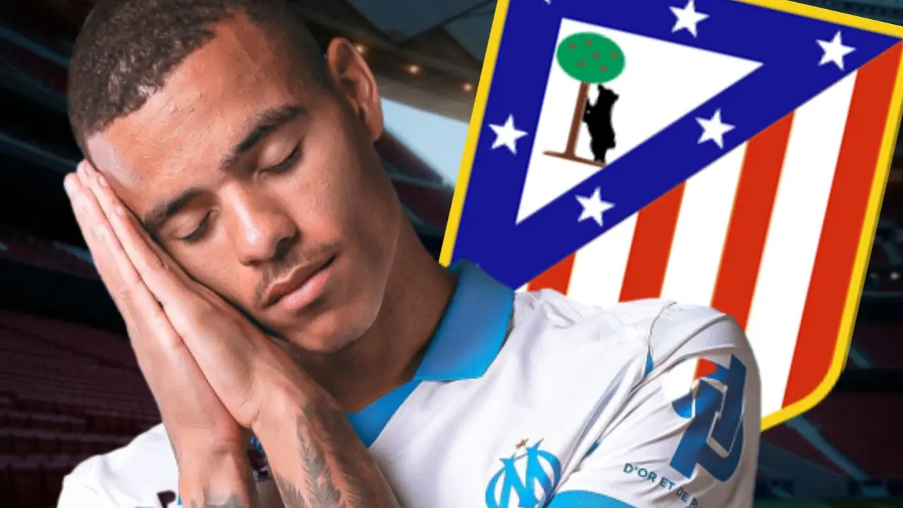 Cumbre entre el Atl&eacute;tico y Greenwood | Fuente (Canva, @OM_Officiel)