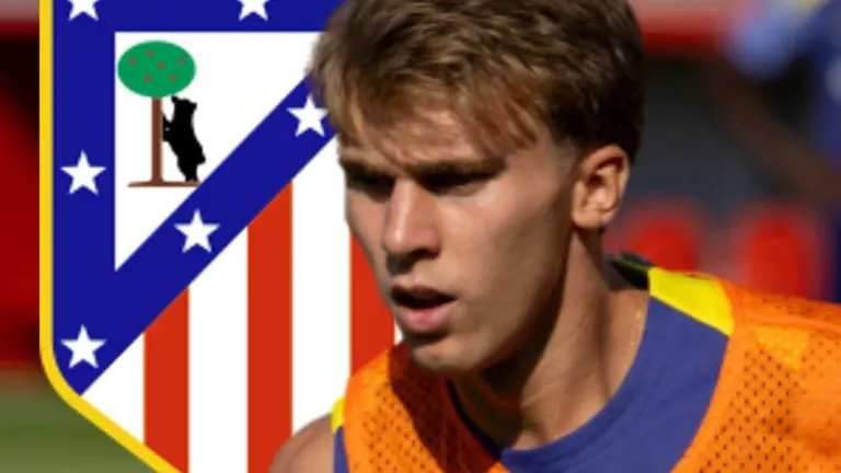 Barrios se rompe (Fuente: Canva y Atleti)