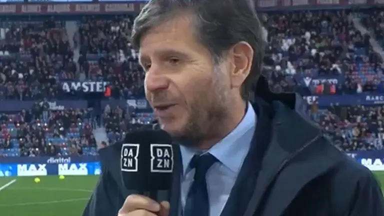 Mateu Alemany hablando para Dazn (Fuente X: @DAZN_ES y Canva)